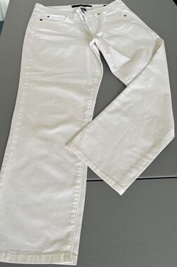 Calvin Klein Women’s Denim Jeans White Skinny Crop Cotton NWOT W30 L26in  Size 8